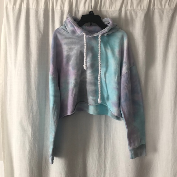 Tie dye crop hoodie - Picture 1 of 2